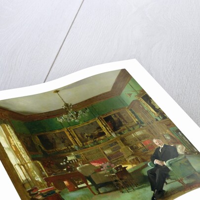 Otto Beit in his study at Belgrave Square, 1913 by William Orpen