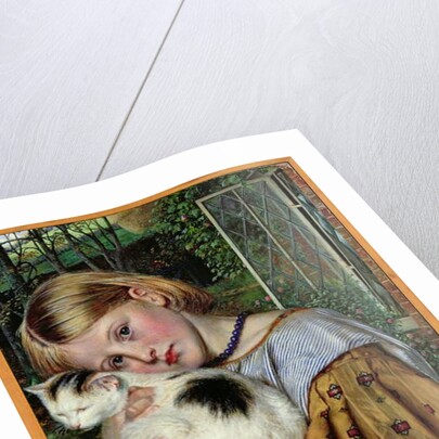 A Girl with a Cat, 1860 by Robert Braithwaite Martineau