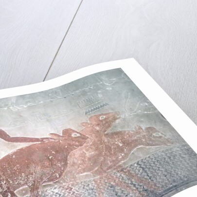 Cattle fording a canal in the Mastaba Chapel of Ti, Old Kingdom by Egyptian 5th Dynasty