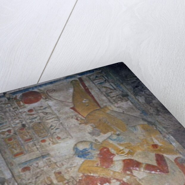 Relief of Sethos I and Isis, New Kingdom by Egyptian 19th Dynasty