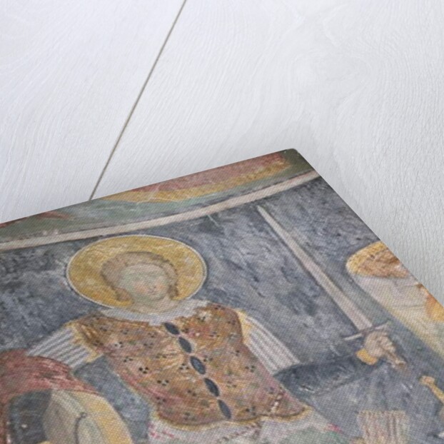 Fresco of St. Procopius in the church, 1413-17 by Morava School