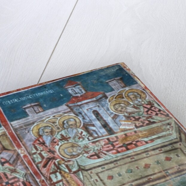 The Life and Death of St Nicholas, south wall of the church, 1535 by Romanian School