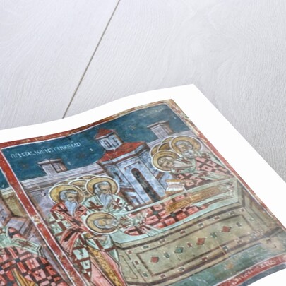 The Life and Death of St Nicholas, south wall of the church, 1535 by Romanian School