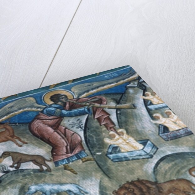 Animals disgorging, detail from The Last Judgement, 1547-50 by Romanian School