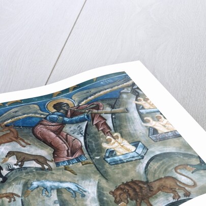 Animals disgorging, detail from The Last Judgement, 1547-50 by Romanian School