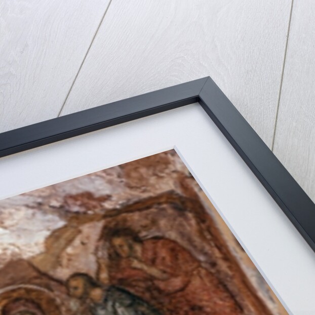 Marriage at Cana, narthex wall painting, Afendiko church, Brontochion Monastery by Greek School