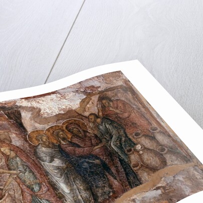 Marriage at Cana, narthex wall painting, Afendiko church, Brontochion Monastery by Greek School