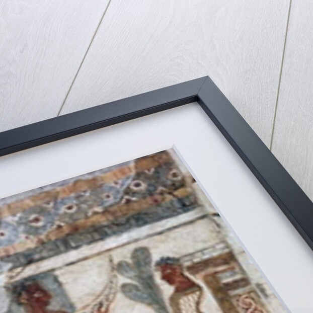 Detail, fresco on sarcophagus from Hagia Triada by Minoan Minoan