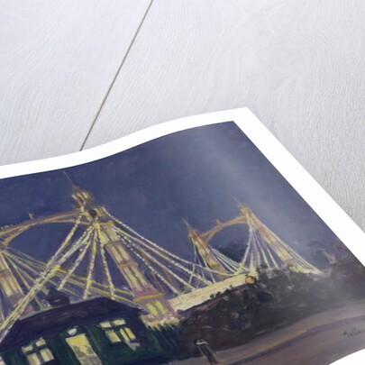 Albert Bridge - Night by Julian Barrow