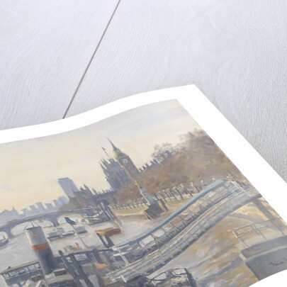 Westminster from Hungerford Bridge, 2010 by Julian Barrow