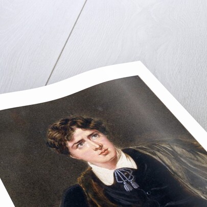 Portrait of a Man Writing, possibly Oscar Wilde, c.1880 by F. Fry