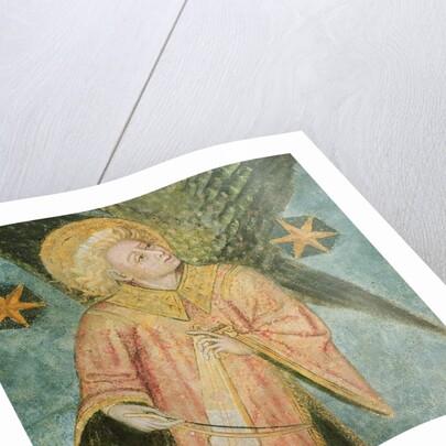 Angel musician playing a gigue by French School