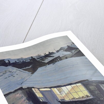 Winter Evening - My Studio by John Cooke