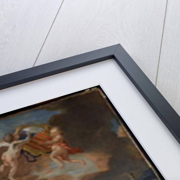 The inhabitants of Aix rescuing Marseille against the Aragonese: The fleet of Alfonso V of Aragon fires and sacked Marseille in 1423 by Michel Francois Dandre-Bardon