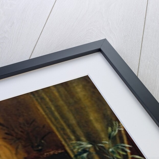 Interior with a couple playing cards, 1887-91 by Nancy A. Sabine Pasley