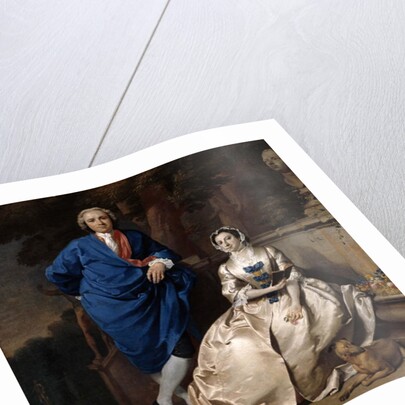 Portrait of George Michael Moser and his wife, Mary Guynier, c.1742 by Carl Marcus Tuscher