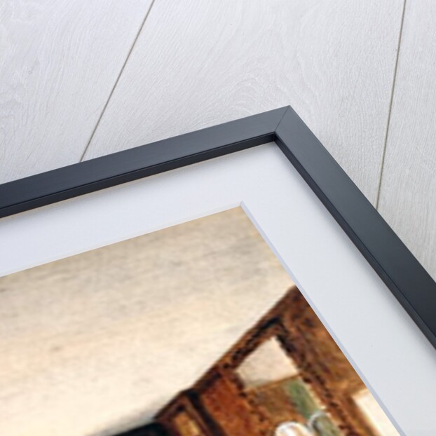 A drawing room with two seated women, c.1850 by Unknown Artist