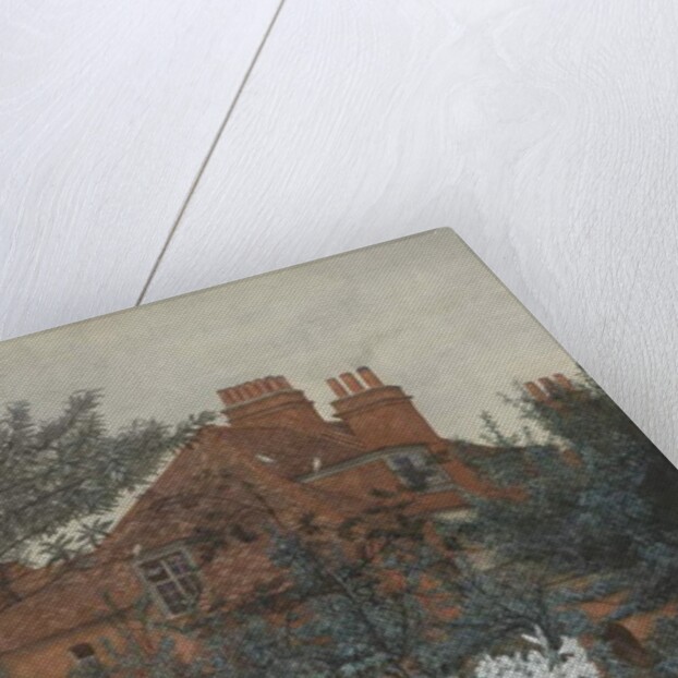 View of a garden in Bedford Park, 1885 by Frederick Hamilton Jackson