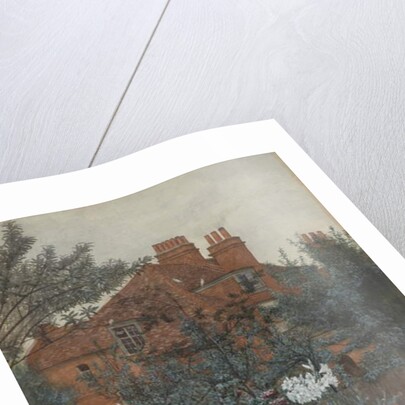 View of a garden in Bedford Park, 1885 by Frederick Hamilton Jackson