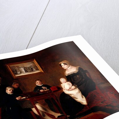 Group portrait of an unidentified family in a domestic interior, c.1815-20 by Unknown Artist