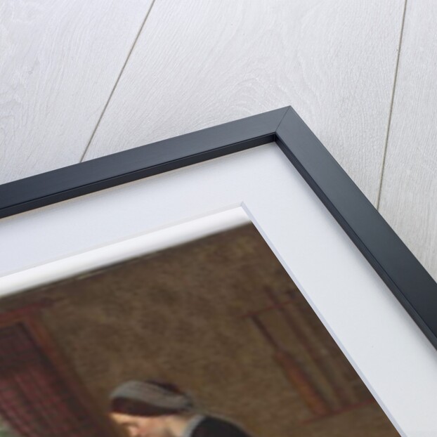 Domestic interior with a sleeping soldier, 1860s by Unknown Artist