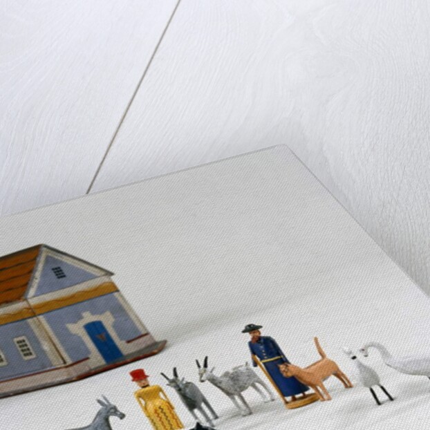 Figures in front of a Noah's ark, c.1840 by German School