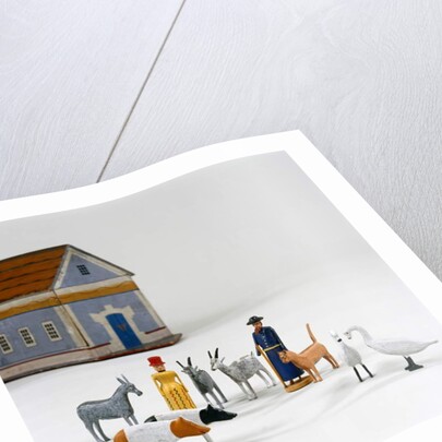 Figures in front of a Noah's ark, c.1840 by German School