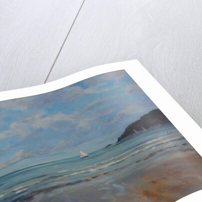 Northsands Salcombe, sailing, 2016 by Jennifer Wright