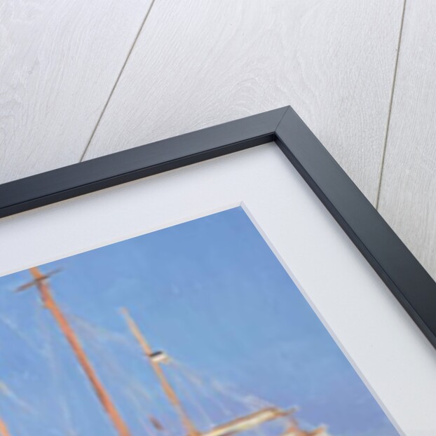 Moored Sailing Ships, Skagen, Denmark, 1999 by Jennifer Wright