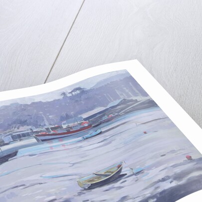 Salcombe - Grey Day - Fisherman's Quay by Jennifer Wright