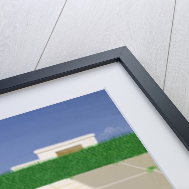 Siamese cat by a swimming pool by Joan Freestone