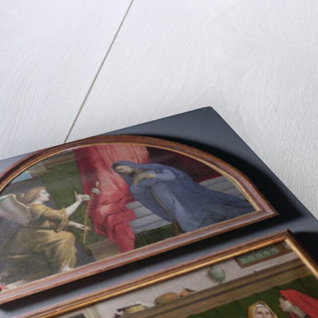 The Annunciation and The Visitation, two paintings constituting an altarpiece, 1530-35 by Lorenzo Lotto