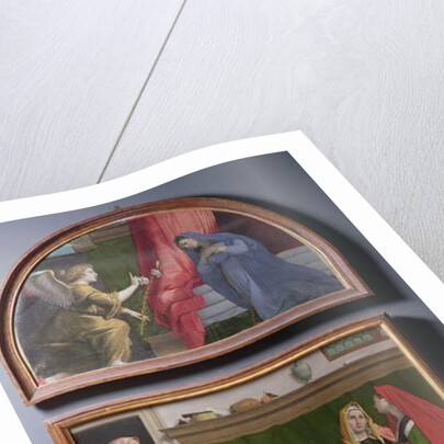 The Annunciation and The Visitation, two paintings constituting an altarpiece, 1530-35 by Lorenzo Lotto