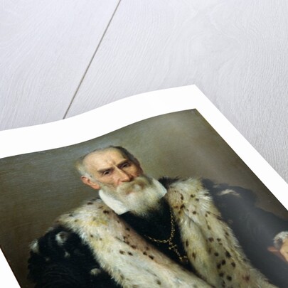 Portrait of a man, possibly Gian Gerolamo Albani, Generale Collaterale of the Venetian Republic by Giovanni Battista Moroni