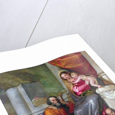 The Holy Family with St. John the Baptist, St. Anthony Abbot and St. Catherine, 1551 by Veronese