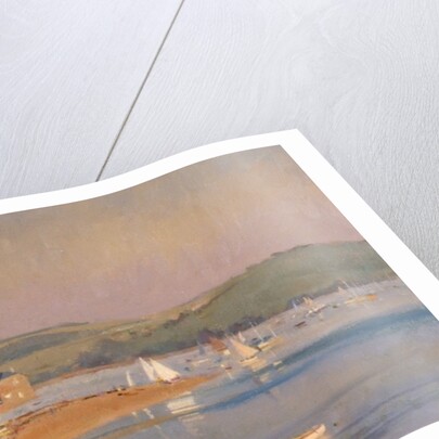 Primulas with lion head plaque by Joyce Haddon