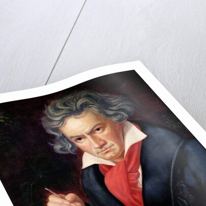 Ludwig van Beethoven Composing his 'Missa Solemnis' by Joseph Carl Stieler (after)