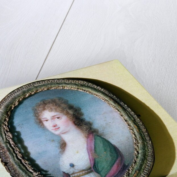 Portrait miniature of Countess Marie Erdody by German School
