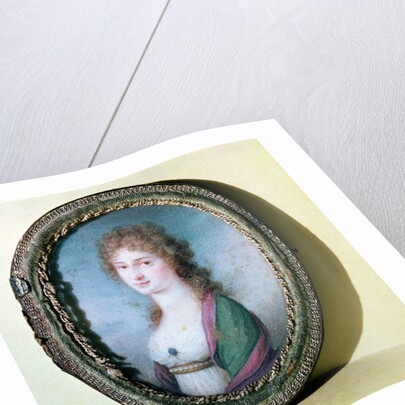 Portrait miniature of Countess Marie Erdody by German School