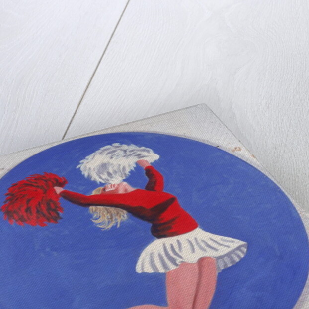 Cheerleader Tondo, 2001 by Joe Heaps Nelson