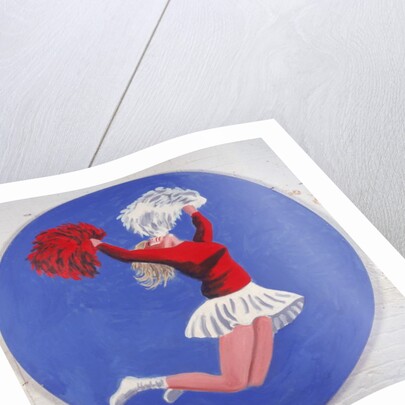 Cheerleader Tondo, 2001 by Joe Heaps Nelson