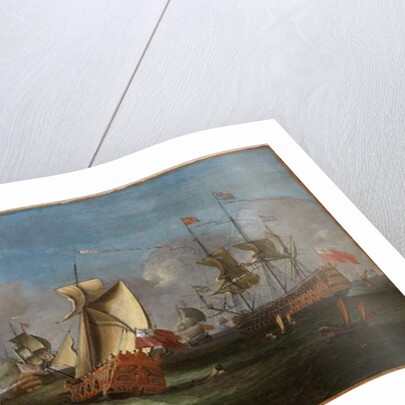 King William III off the Coast of Ireland, June 1690 by Willem van der Hagen