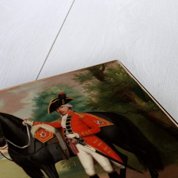 Portrait of a gentleman in military uniform by Thomas Peat