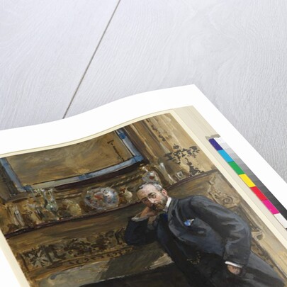 Gentleman in an interior at 5 Fig Tree Court, 1890 by Sydney Prior Hall