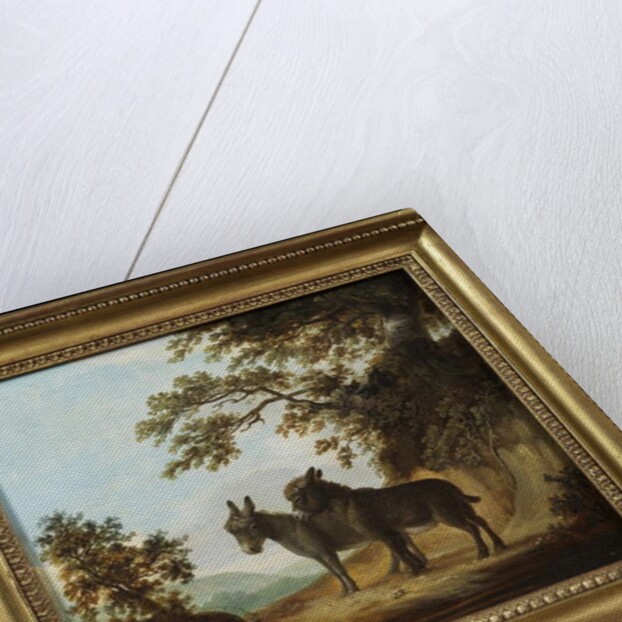 Two Donkeys in a Landscape by Benjamin Zobel