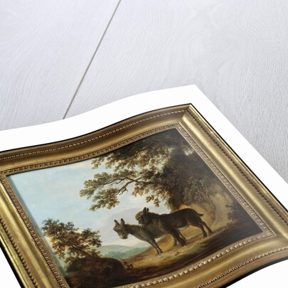 Two Donkeys in a Landscape by Benjamin Zobel
