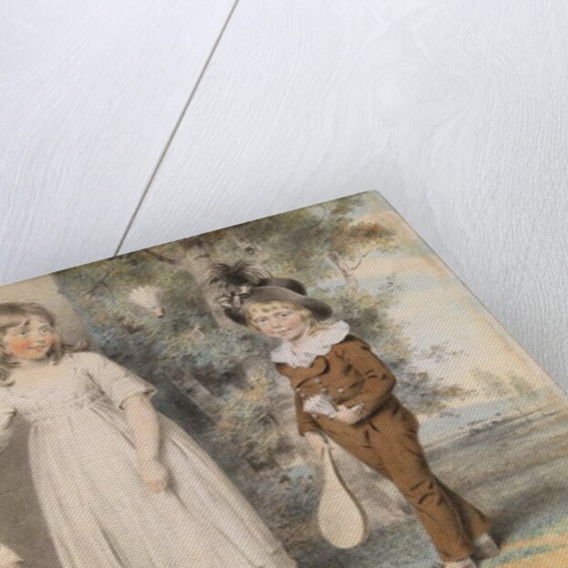 The children of Frederick and Ellen Ray of Abingdon, Berkshire, in a landscape, 1795 by John Downman