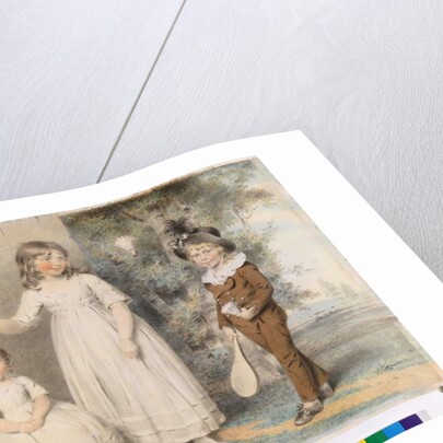 The children of Frederick and Ellen Ray of Abingdon, Berkshire, in a landscape, 1795 by John Downman