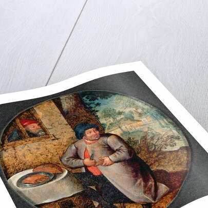 Flemish Proverb: Gluttony by Pieter the Younger Brueghel