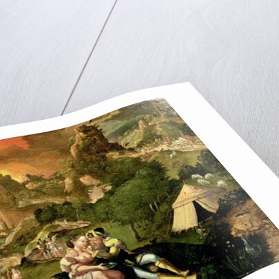 Lot and his Daughters by Lucas van Gassel